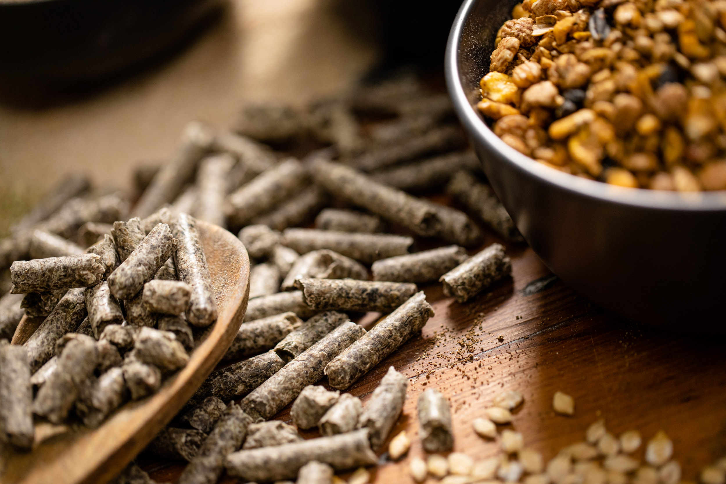 Close up of Hygain feed